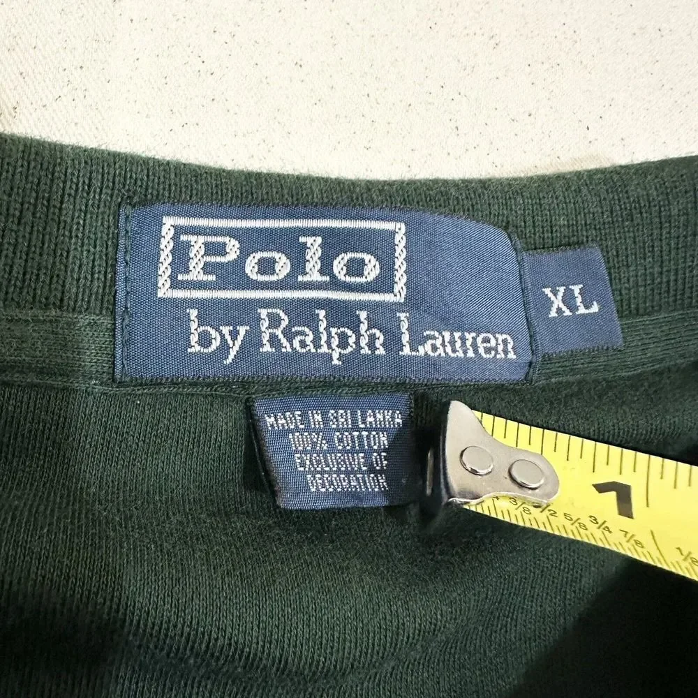 Polo Ralph Lauren Men's Size XLarge(Fits Like A 2X-Large)Shirt Green Long Sleeve
